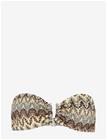 BECKSÖNDERGAARD Amber Bandeau Bikini Top - MOCHA BROWN - S