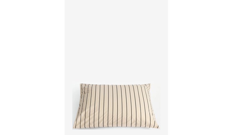 BONGUSTA Percale Pillow Case - CREME & INK - 50X60 cm – kuva 1/1