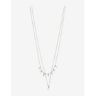 PILGRIM Sia Crystal Chain 2-In-1 Silver-Plated - SILVER PLATED - One Size