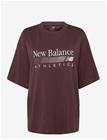 NEW BALANCE Trackside Oversized T-Shirt - CHERRY LEATHER - XS