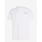 CALVIN KLEIN Micro Logo Interlock T-Shirt - BRIGHT WHITE - XS