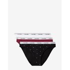 CALVIN KLEIN Bikini 3Pk - ESTABLISHED RED CLASSIC WHITE SEEIN - XS