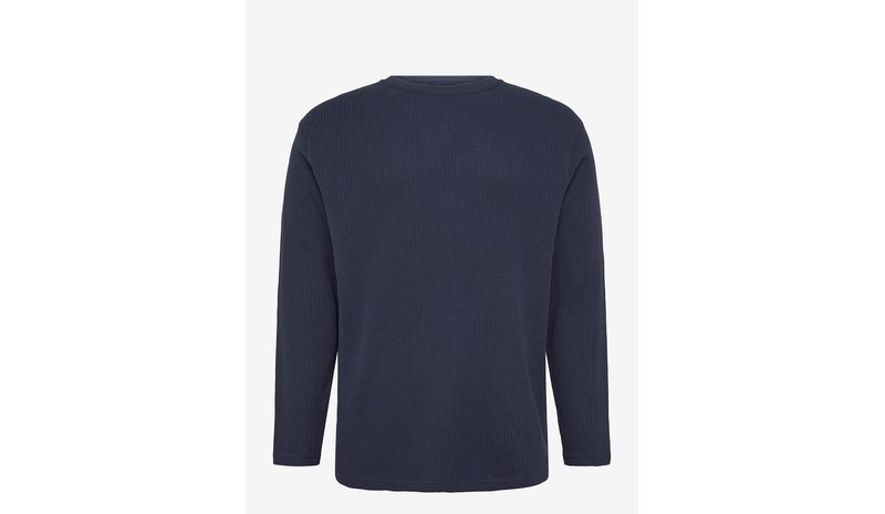 SOLID Sddanton Waffle Ls - INSIGNIA BLUE - S – kuva 1/1