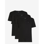 TOMMY HILFIGER 3P Ss Tee - BLACK BLACK BLACK - L, Miesten alusvaatteet, sukat, pyjamat ja kylpytakit