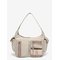 WEEKDAY Multi-Pocket Shoulder Bag - BEIGE - One Size – kuva 1