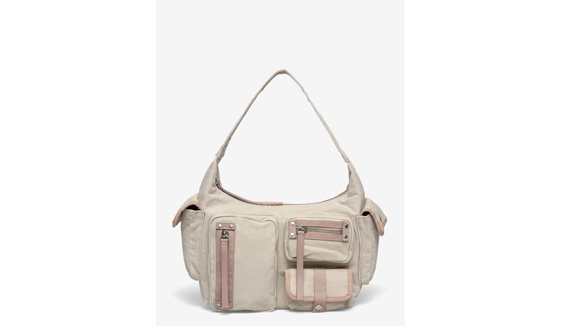WEEKDAY Multi-Pocket Shoulder Bag - BEIGE - One Size – kuva 1/1