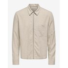 ONLY & SONS Onstroy Ls Reg 0569 Zip Shirt Frml - GARDENIA - L