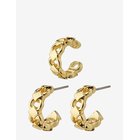 PILGRIM Desiree Hoop And Cuff Earrings Gold-Plated - GOLD PLATED - One Size