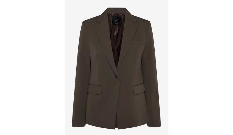 MANGO Fitted Suit Blazer - MEDIUM GREEN - 34 – kuva 1/1