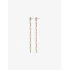 PILGRIM Thilde Long Chain Earrings Gold-Plated - GOLD PLATED - One Size