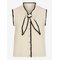 VILA Viceleste S/L Tie Knit Top/Rf - BIRCH - M – kuva 1