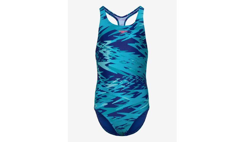 SPEEDO Hyperboom Print Medalist Swimsuit - NIGHT WATCH/HYPER TEAL - 16 – kuva 1/1