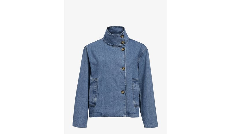 OBJECT Objtilla Gro L/S Lo Denim Jacket Noos - MEDIUM BLUE DENIM - M – kuva 1/1