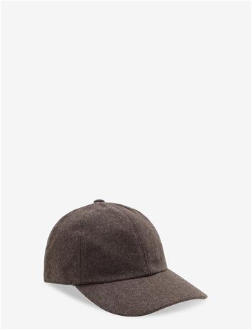 MANGO Wool-Blend Cap - LT PASTEL BROWN - One Size