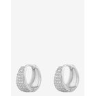 SNÖ OF SWEDEN Brooklyn Oval Ring Ear S/Clear - Onesize - S/CLEAR - One Size