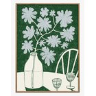 THE POSTER CLUB Tpc X Atelier Aha - Blue Flowers & Red Wine - MULTI - 70X100 cm