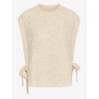 CREAM Crhaggie Knit Slipover - BLEACHED SAND MELANGE - M/L