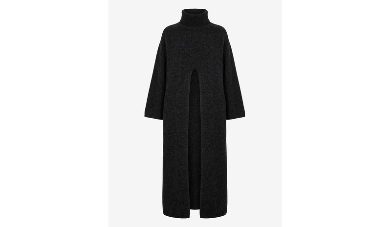 VILA Virolfie Long Open Knit Pullover/Ka - BLACK - L – kuva 1/1