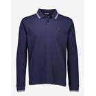 BISON Cashmere Touch Polo L/S - NAVY MEL - L