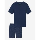 SCHIESSER Admiral Short Pyjamas With V-Neck - Casual Essentials - ADMIRAL - S