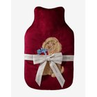 CHELSEA PEERS Chip The Dog Embroidered Velvet Hot Water Bottle - RED - One Size