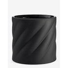 COOEE DESIGN Twist Flowerpot Medium Black - BLACK - M