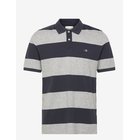 GANT Block Stripe Polo - GREY MELANGE - S