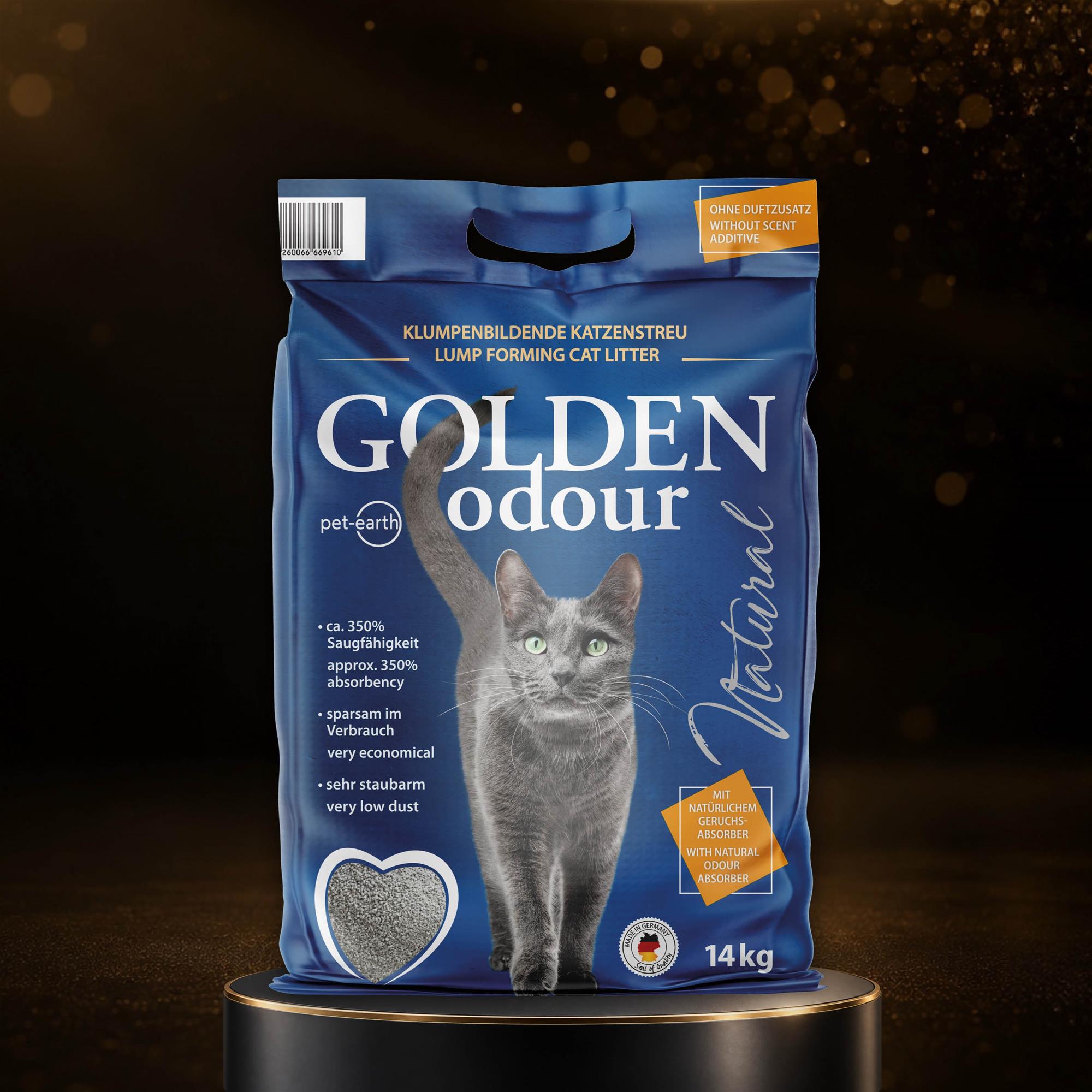 GOLDEN odour - Natural- 14kg - Premium Catlitter