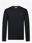 GANT Shield Logo Ls T-Shirt - BLACK - 3XL