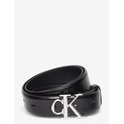 CALVIN KLEIN Round Ck Buckle 30Mm Belt Smooth - BLACK ANTIQUE NICKEL - 75