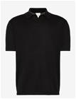CALVIN KLEIN Ss Linen Blnd Johnny Swtr 12Gg - BLACK - XXL