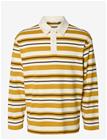 SELECTED Slmrelaxjack Stripe Ls Polo - EGRET - M