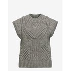 OBJECT Objhinna S/L Re Knit Vest 146 - MEDIUM GREY MELANGE - L