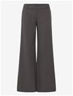 WEEKDAY Flared Suiting Trousers - BROWN PINSTRIPE - 44
