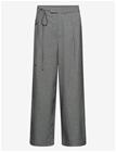 KAFFE Kaellie Wide Pants - GREY MELANGE / CHALK STRIPE - 38