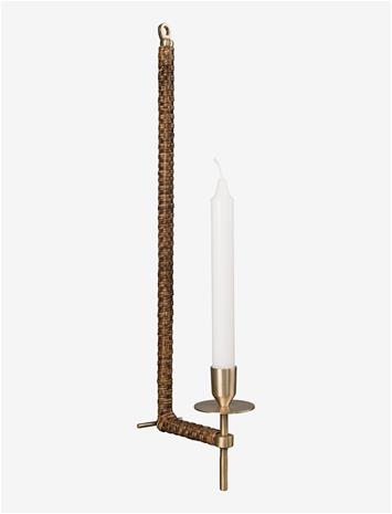 ERNST Ernst seinäkynttiläpidike punottu Messinki, 47 cm