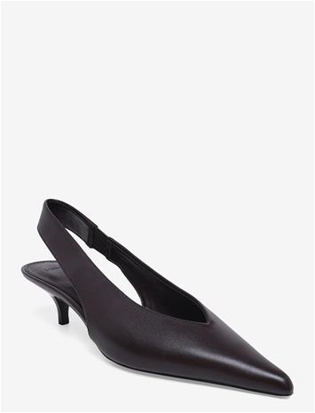 MANGO Kitten Heel Pointed Toe Shoe - DARK BROWN - 37 – kuva 3/3