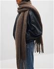 Nelly - Ruskea - Chunky Fuzzy Scarf