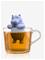 WINKEE Hippo Tea Infuser - GREY - H6 cm – kuva 2