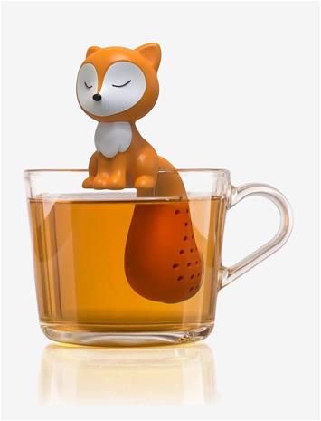WINKEE Fox Tea Infuser - WHITE, ORANGE - H6 cm