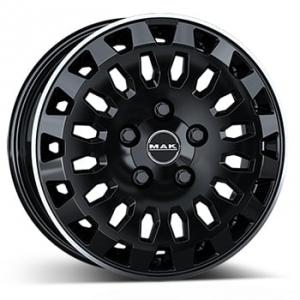 MAK OVERLAND DARK BLACK/POLISHED LIP 6,5X16