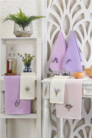 Keittiöpyyhesetti Lavender, 6 osaa