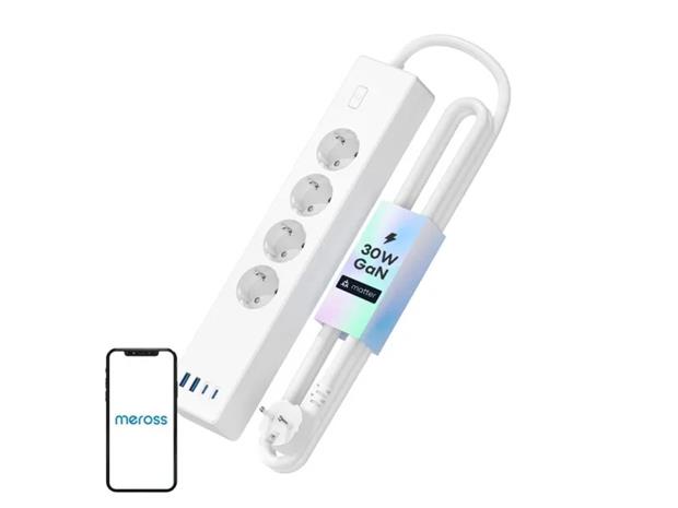 Meross Smart Power Strip MSP844 - 4×AC + 2×USB?A + 2×USB?C – kuva 4/4