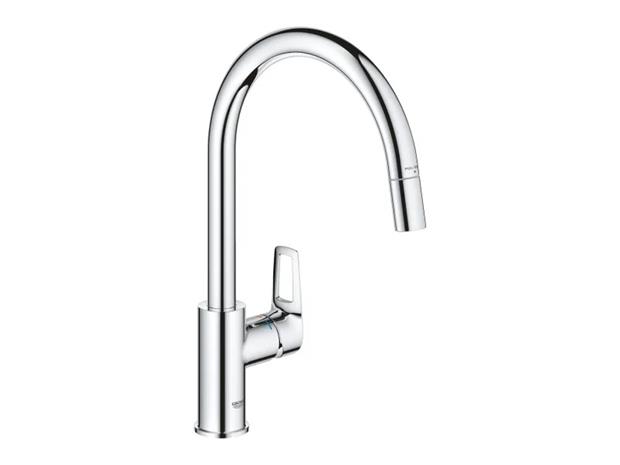 Grohe BauLoop kitchen mixer, chrome