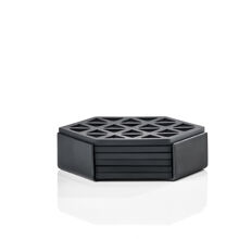 ZONE DENMARK Coasters Triangles 6 Pcs - BLACK - 10X10 – kuva 4/4