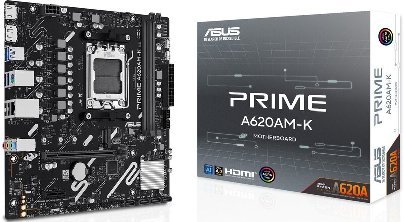 ASUS PRIME A620AM-K AMD A620A Socket AM5 micro ATX