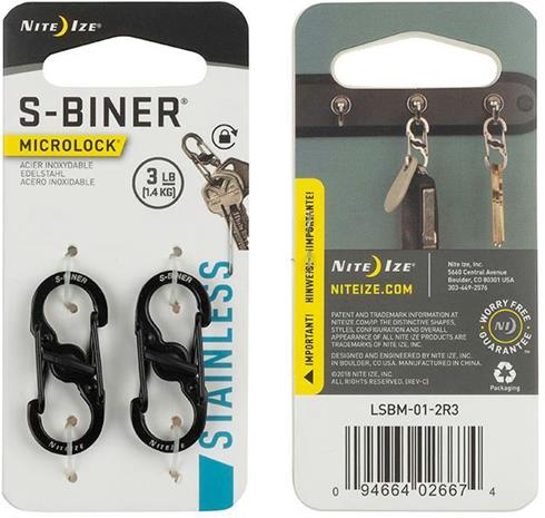 Nite Ize Nite Ize S-Biner MicroLock 2-pack