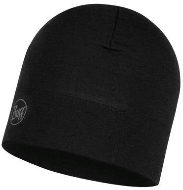Buff Buff Midweight Merino Hat Solid Black