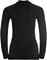Odlo Women's PERFORMANCE WARM ECO ½ Zip Turtleneck Base Layer Top Musta / Harmaa S – kuva 3