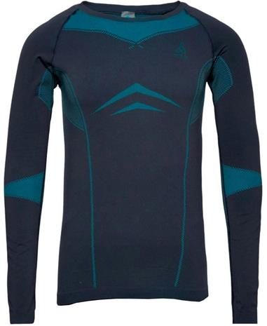 Odlo Men's Performance Evolution Warm Long-Sleeve Baselayer Top Saphir S – kuva 4/4